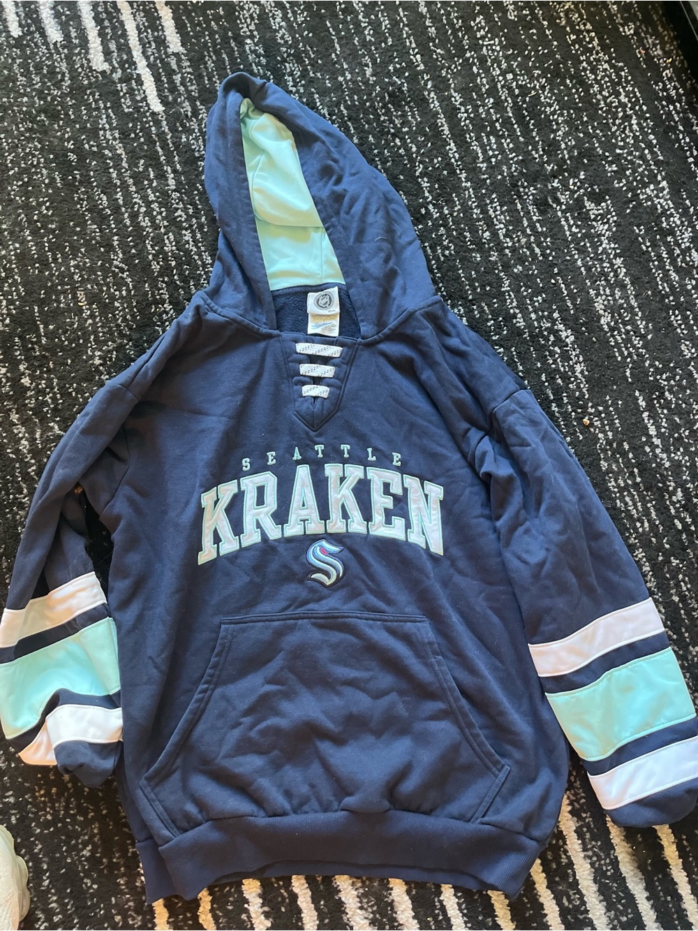 Youth Navy Pullover Hoodie